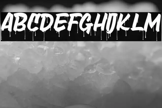 Death Markers Drip Font examples