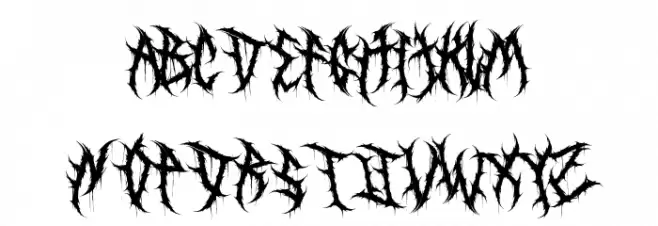 Death Mohawk PERSONAL USE Regular 字体 大写