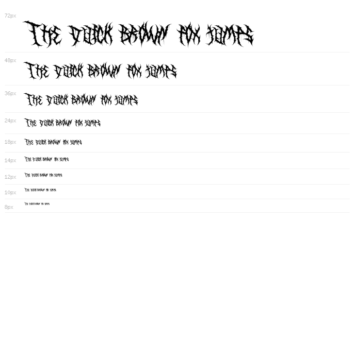 Death Mohawk PERSONAL USE Regular Waterfall