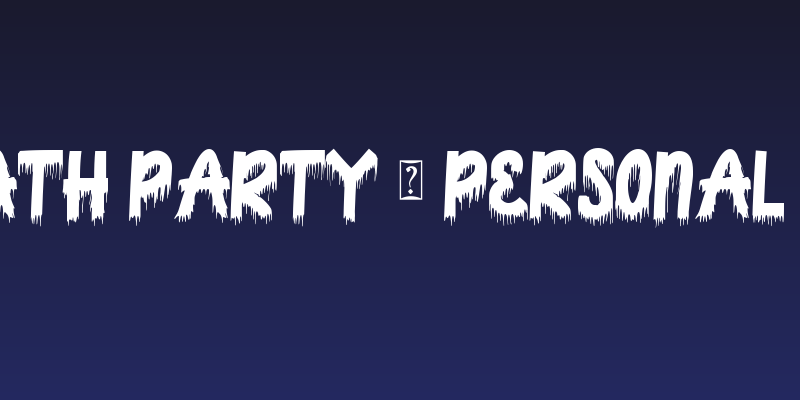 Death Party - Personal Use Social Header