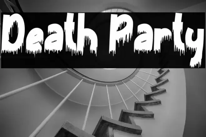 Death Party Font examples