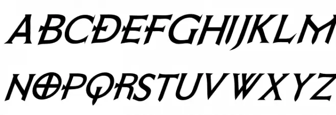 Death Record Italic 字体 大写