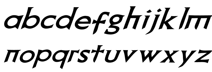 Death Record Italic Font LOWERCASE