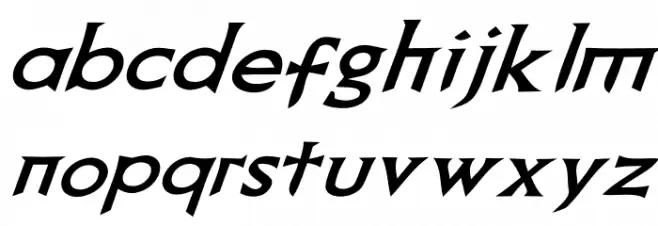 Death Record Italic Caratteri MINUSCOLO
