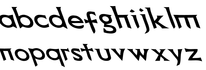 Death Record Oblique Font LOWERCASE