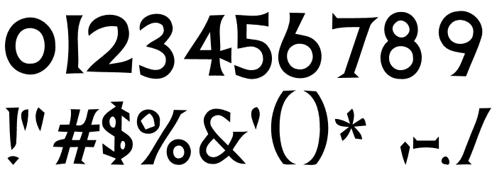 Death Record Font OTHER CHARS