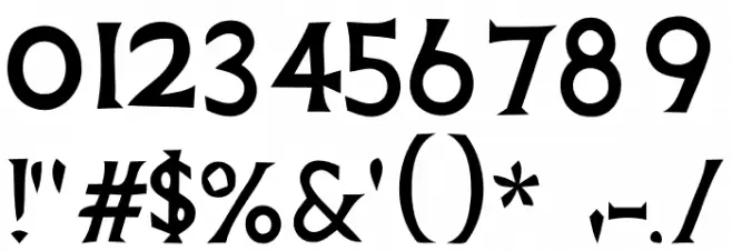 Death Record Font OTHER CHARS