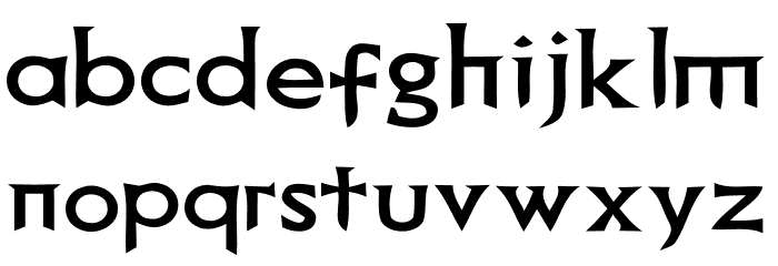 Death Record Font LOWERCASE