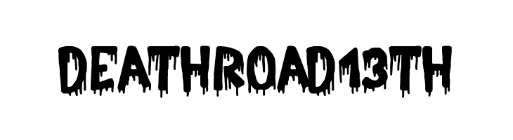 Death Road 13th  Free Fonts Download