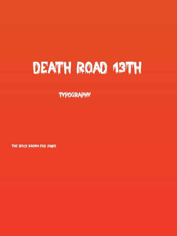 Death Road 13th Poster