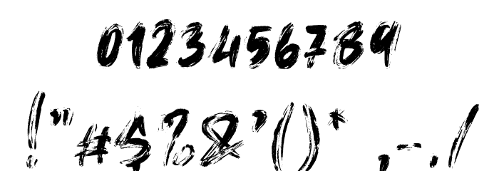Death Rock Regular Font OTHER CHARS