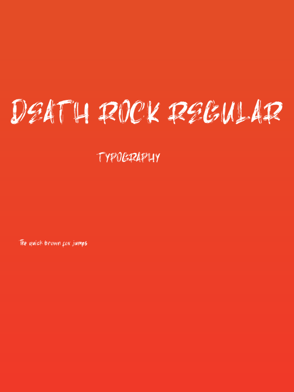 Death Rock Regular Poster