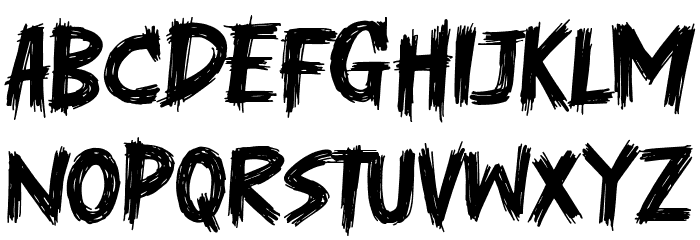 Death Spirit Schriftart Kleinbuchstaben