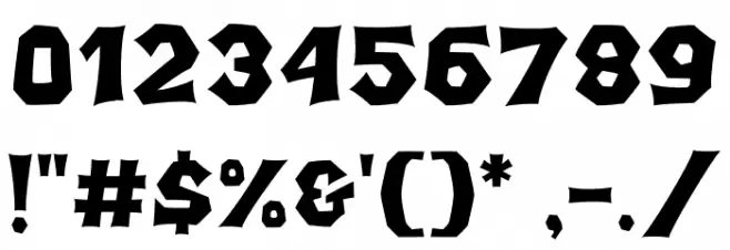 Death Squire Font OTHER CHARS