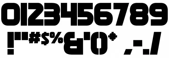 Death Star Font OTHER CHARS