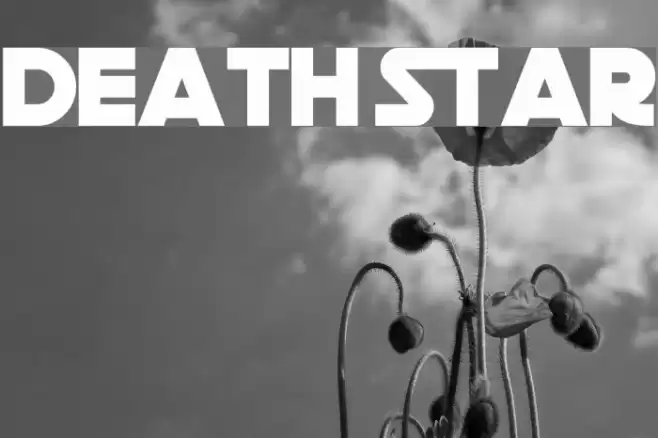 Death Star Font examples