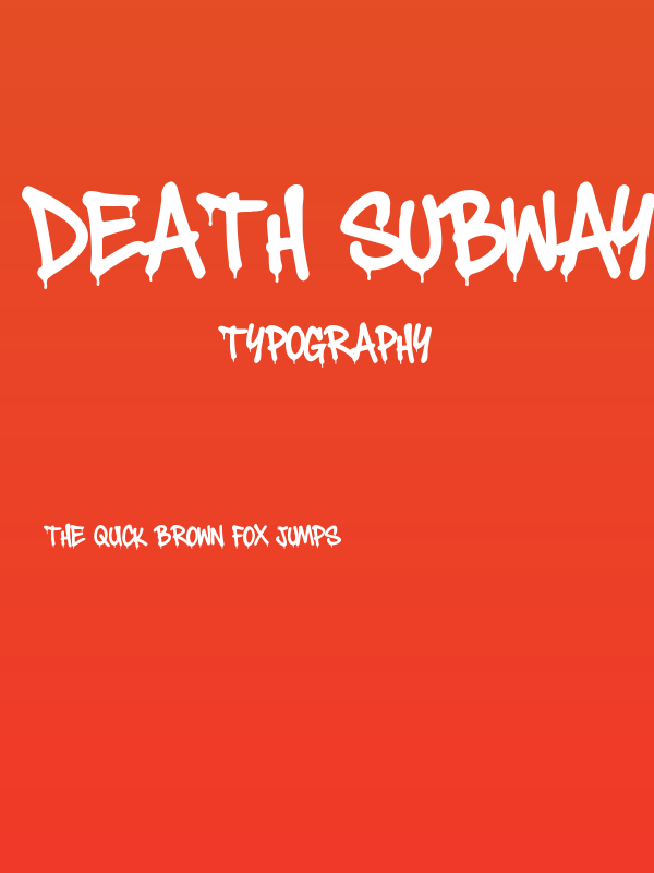 Death Subway Drip Poster