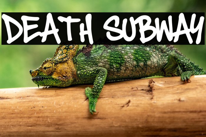 Death Subway फ़ॉन्ट examples