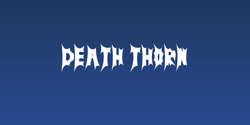 Death Thorn Social Header