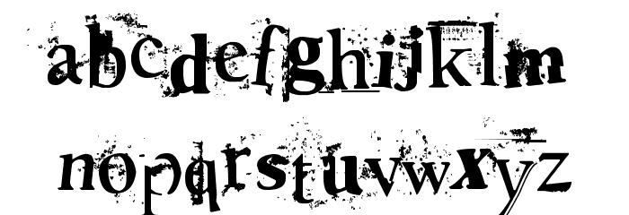 Death To Smudgey Font LOWERCASE