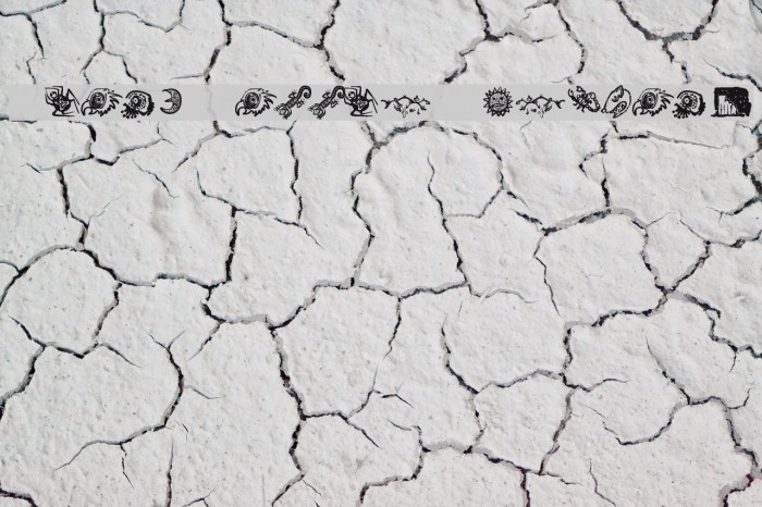 Death Valley Dingbats Font examples
