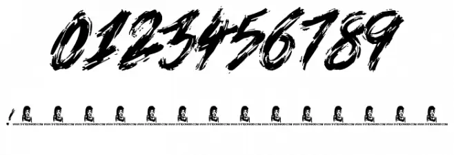 Death Valley Font OTHER CHARS