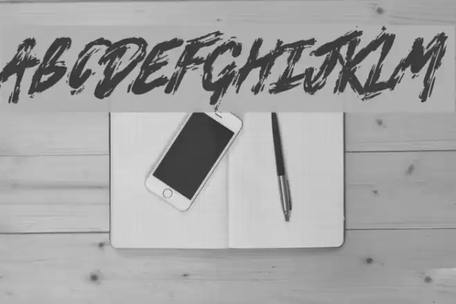 Death Valley Font examples