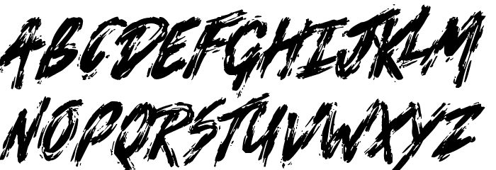 Death Valley Font LOWERCASE