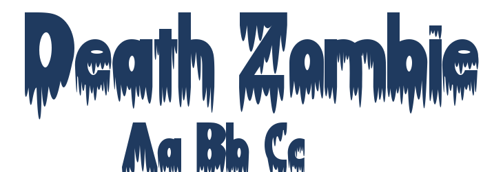 Death Zombie Font Preview