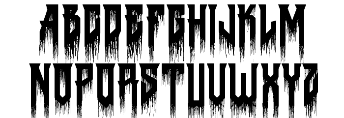 Death to Metal Font LOWERCASE