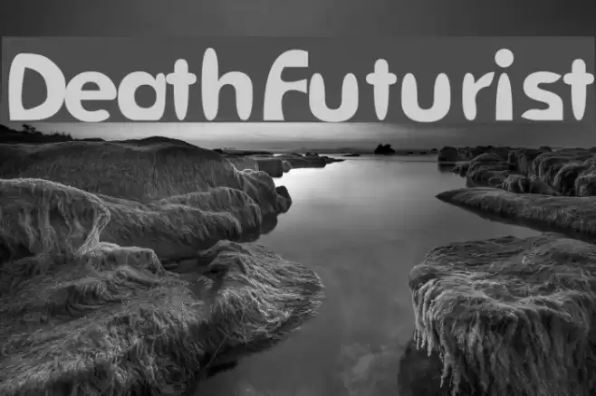 DeathFuturist Font examples