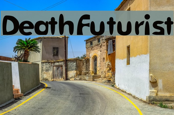 DeathFuturist Font examples