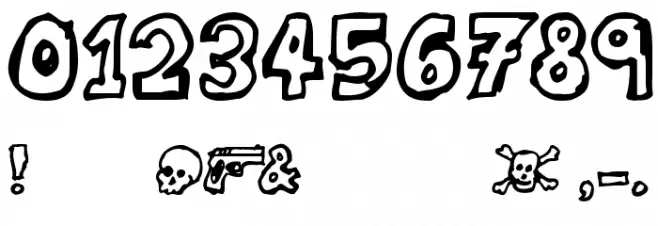 DeathPhont Font OTHER CHARS