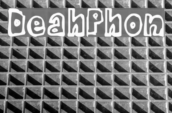 DeathPhont Font examples