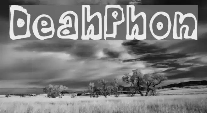 DeathPhont Font examples