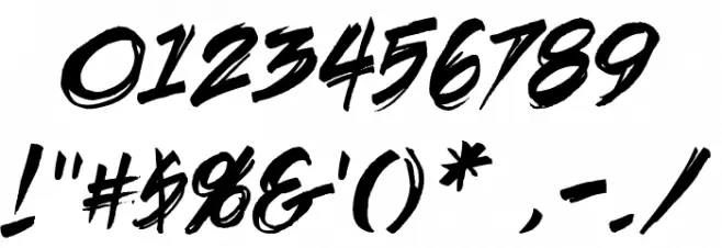 DeathRattle BB Font OTHER CHARS