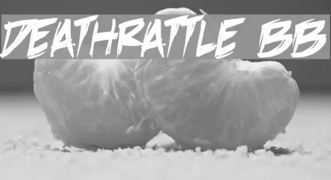 DeathRattle BB Font examples