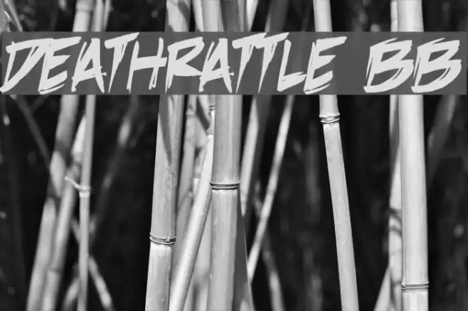 DeathRattle BB Font examples