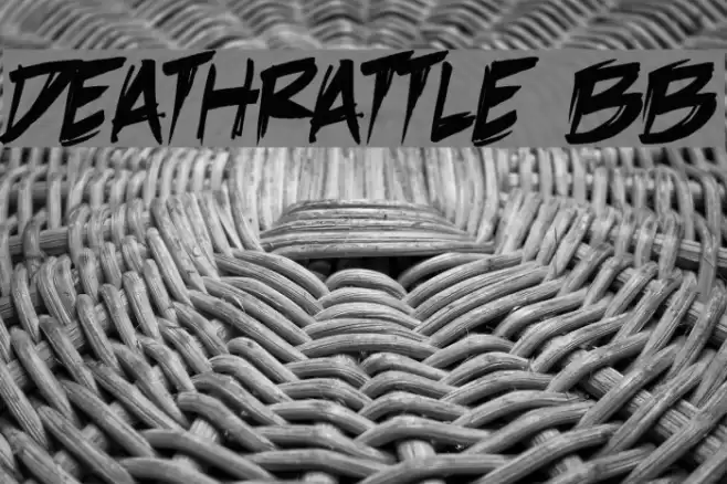 DeathRattle BB Font examples