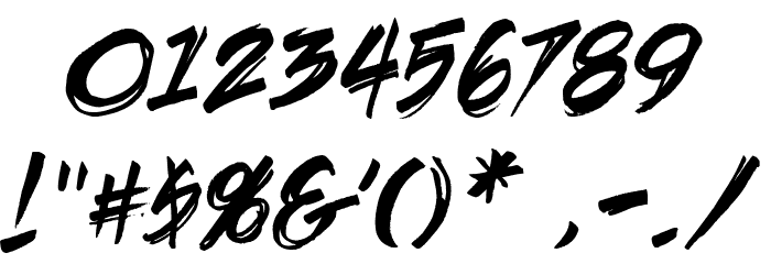 DeathRattleBB Font OTHER CHARS