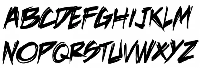 DeathRattleBB Schriftart Groß