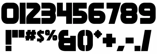 DeathStar Font OTHER CHARS