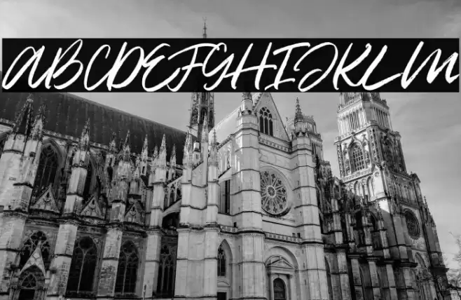 DeathZone Font examples