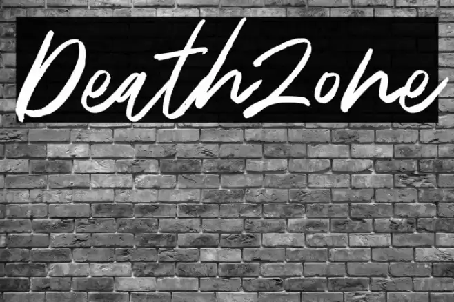 DeathZone Font examples