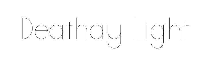 Deathay Light  Free Fonts Download