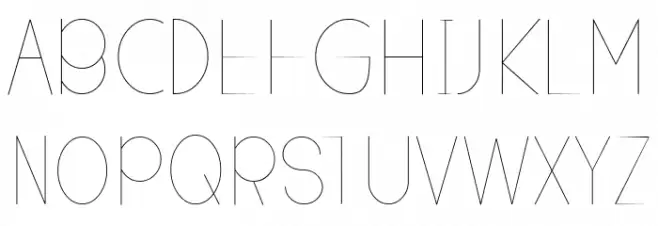 Deathay Light 字体 大写