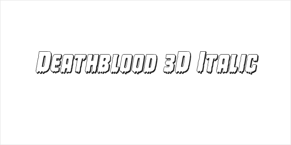 Deathblood 3D Italic Logo