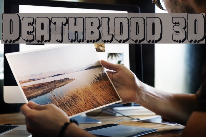 Deathblood 3D フォント examples