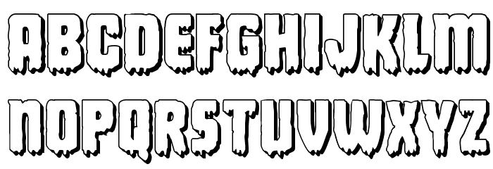 Deathblood 3D フォント 小文字