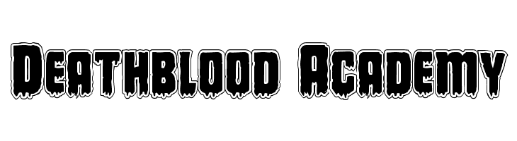 Deathblood Academy Font